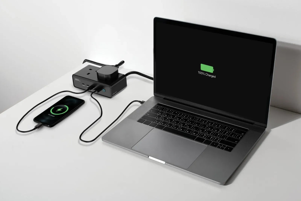 Powerology Omnix Desktop Charging Station 3250w Gan 65w Black – image 3