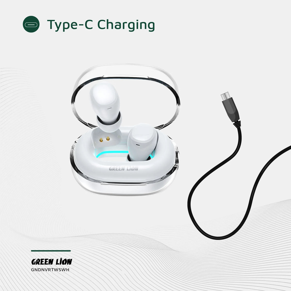 Green Lion Denver True Wireless Earbuds - White – image 9