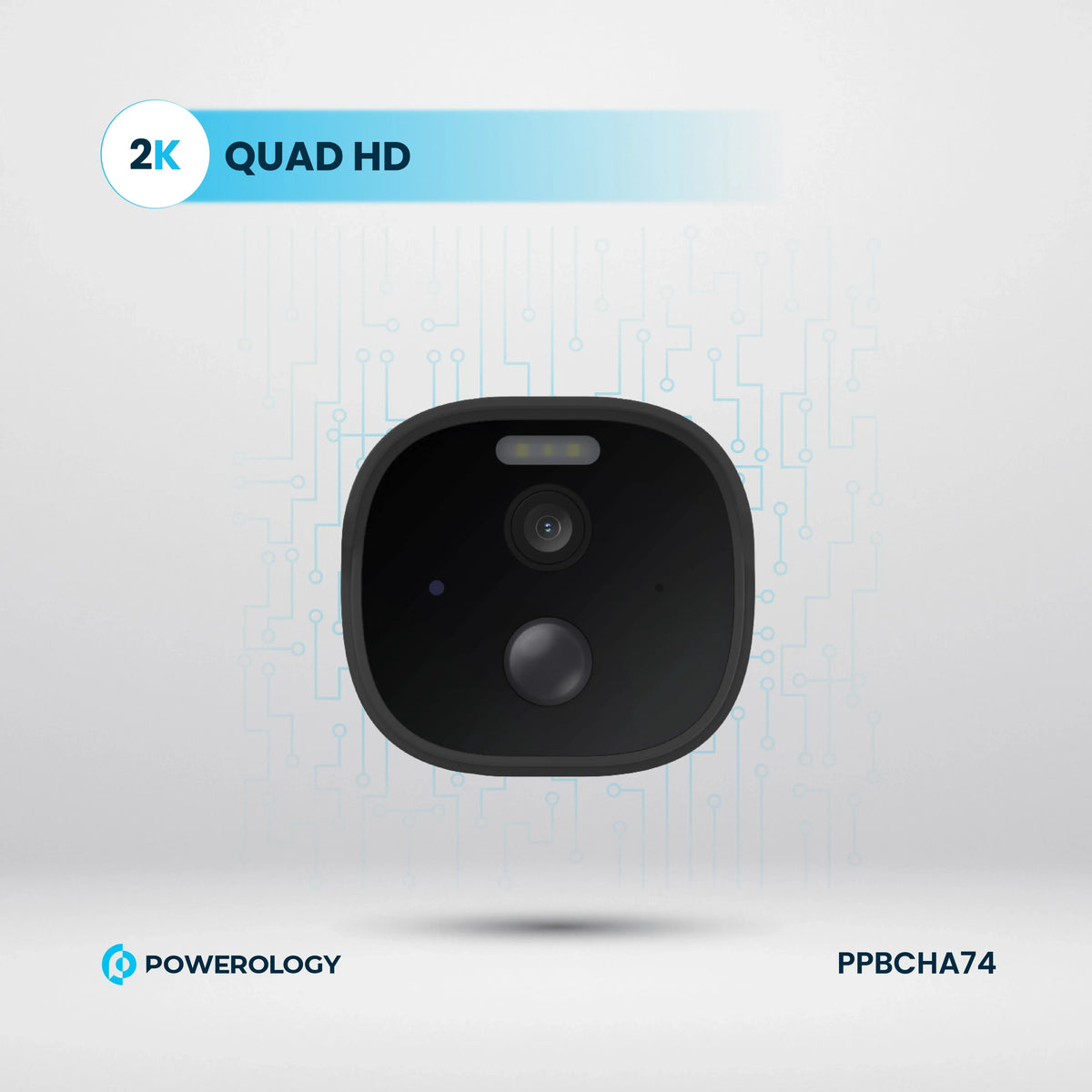 Powerology Built in Solar Outdoor Camera White – image 12