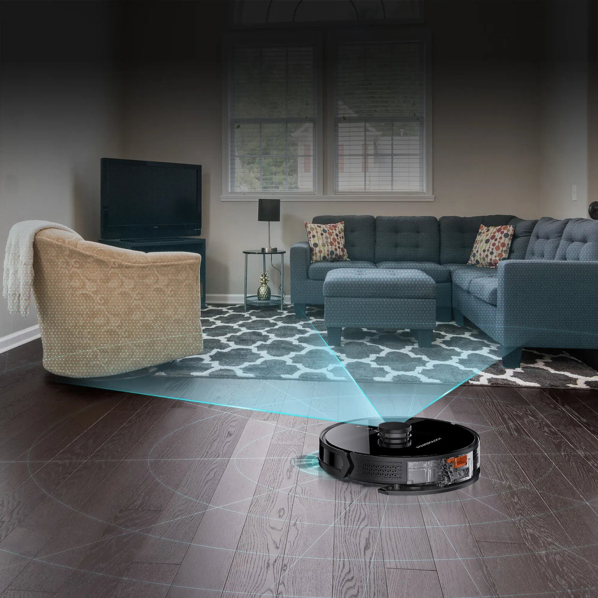Powerology Smart Station Robot Vacuum Mop Black – image 16