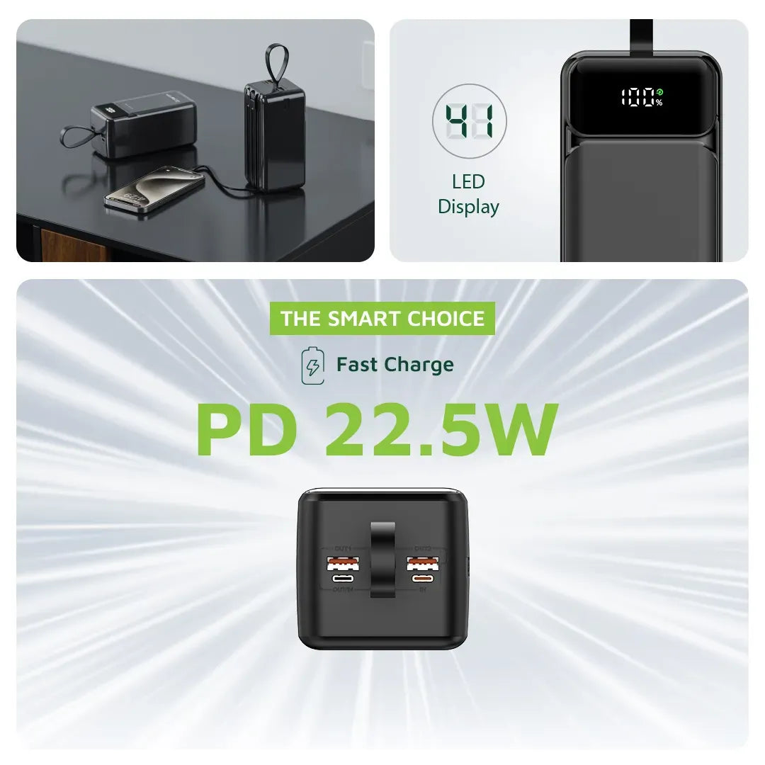 Green Lion Power Tank 50000mAh Power Bank Black – image 3