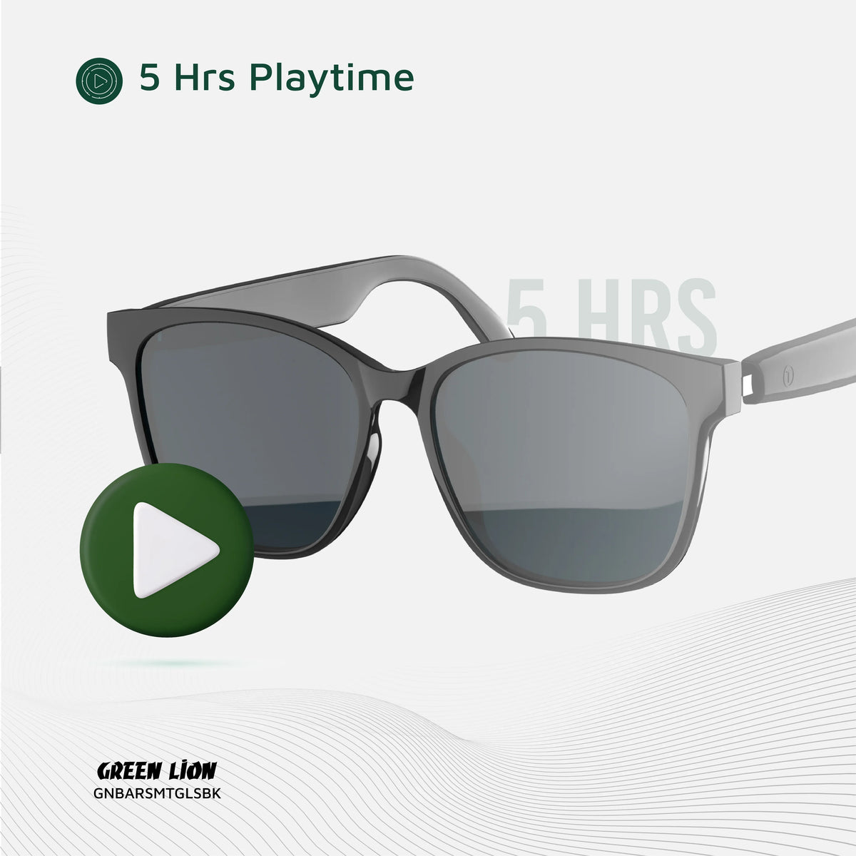 Green Lion Barcelona Smart Glasses Black – image 13