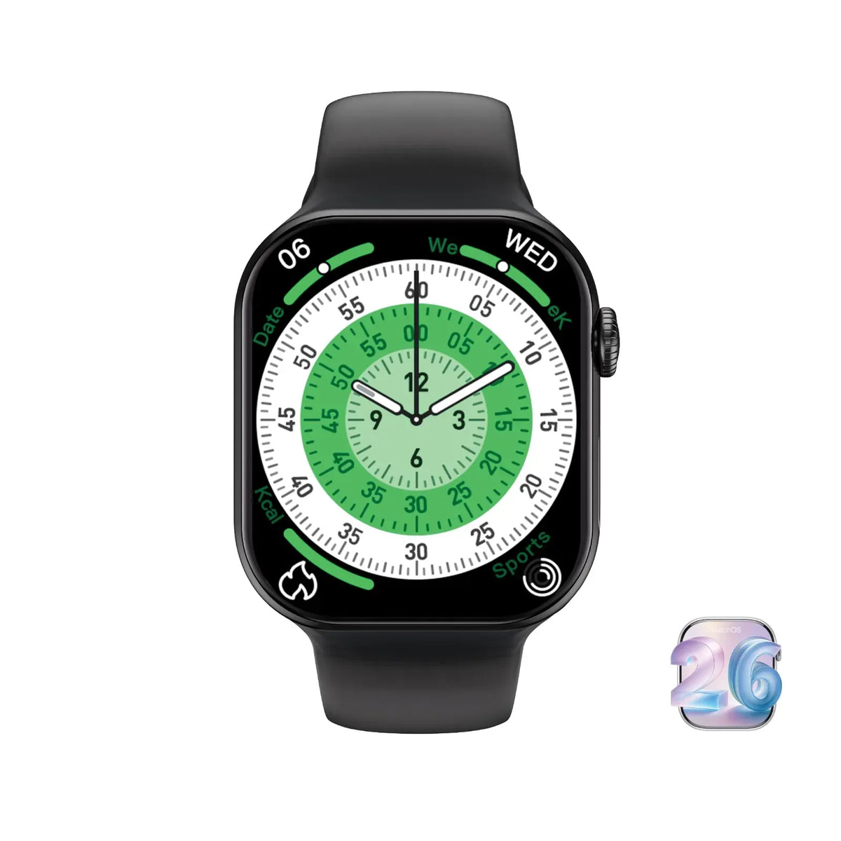 Green Lion Communicate Lite 42 Smart Watch-42 mm - Black