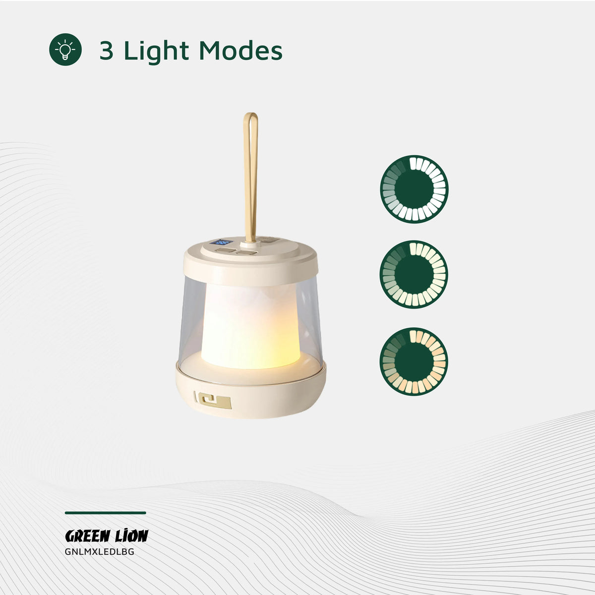 Green Lion Lumex LED with Inbuilt LED Strip Light Beige – image 10