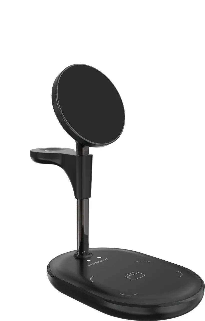 Powerology Florea Wireless Charging Stand Black – image 2