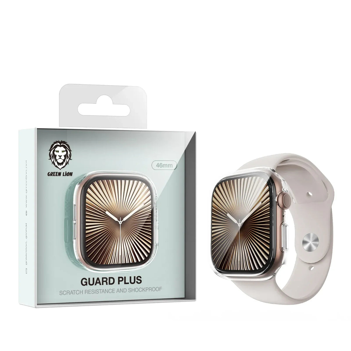 Green Lion Guard Plus PC Casefor Apple Watch - Clear – image 2