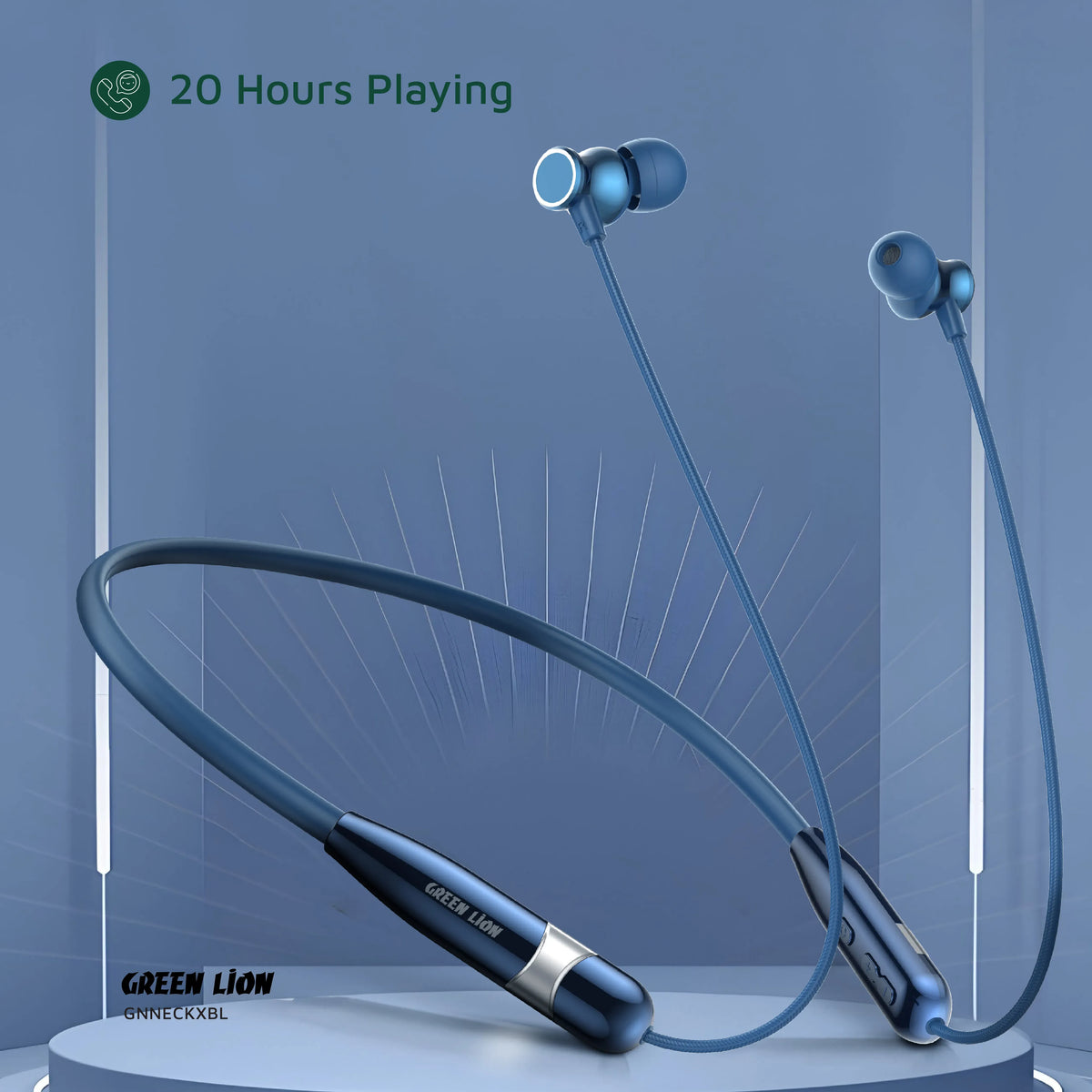 Green Lion Neck XWireless Neckband - Blue – image 9