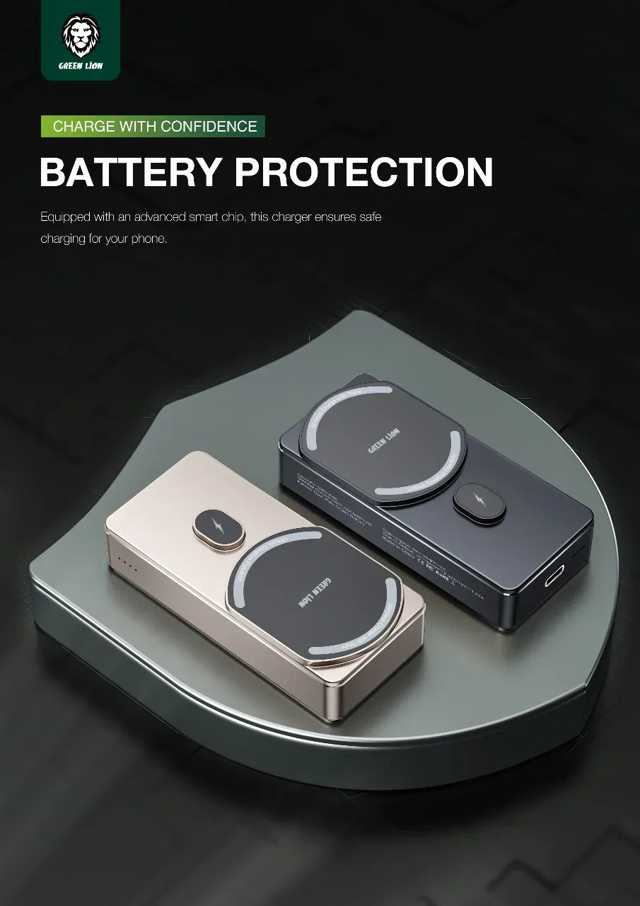 Green Lion 10000 m Ah Milton Power Bank - Titanium – image 7