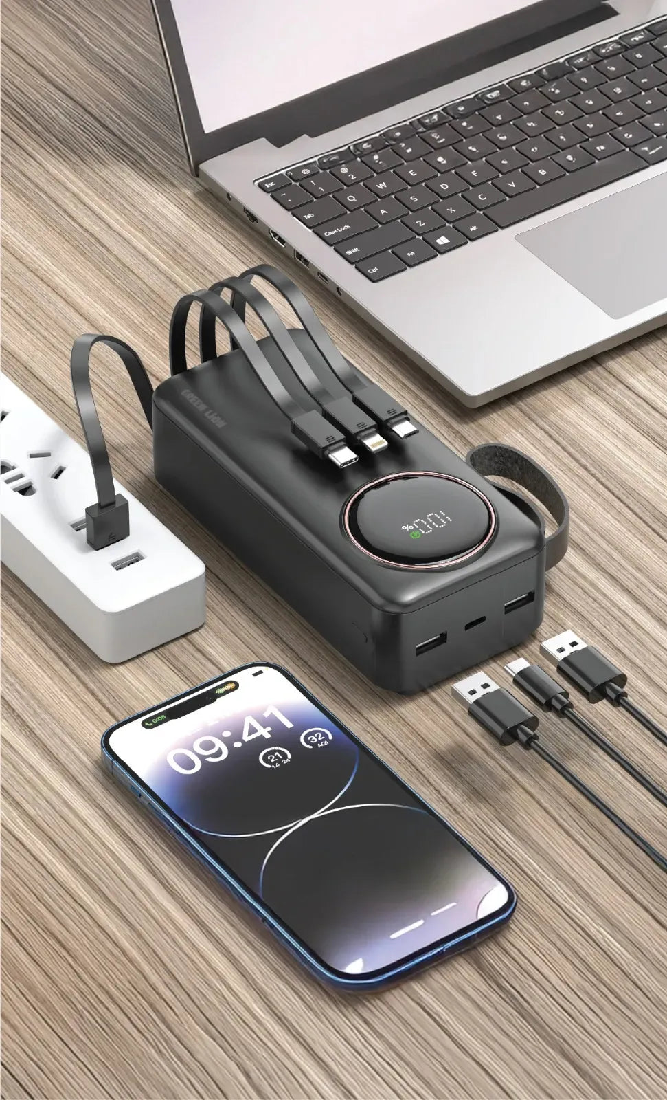 Green Lion Power Pulse 30000mAh Power Bank Black – image 9
