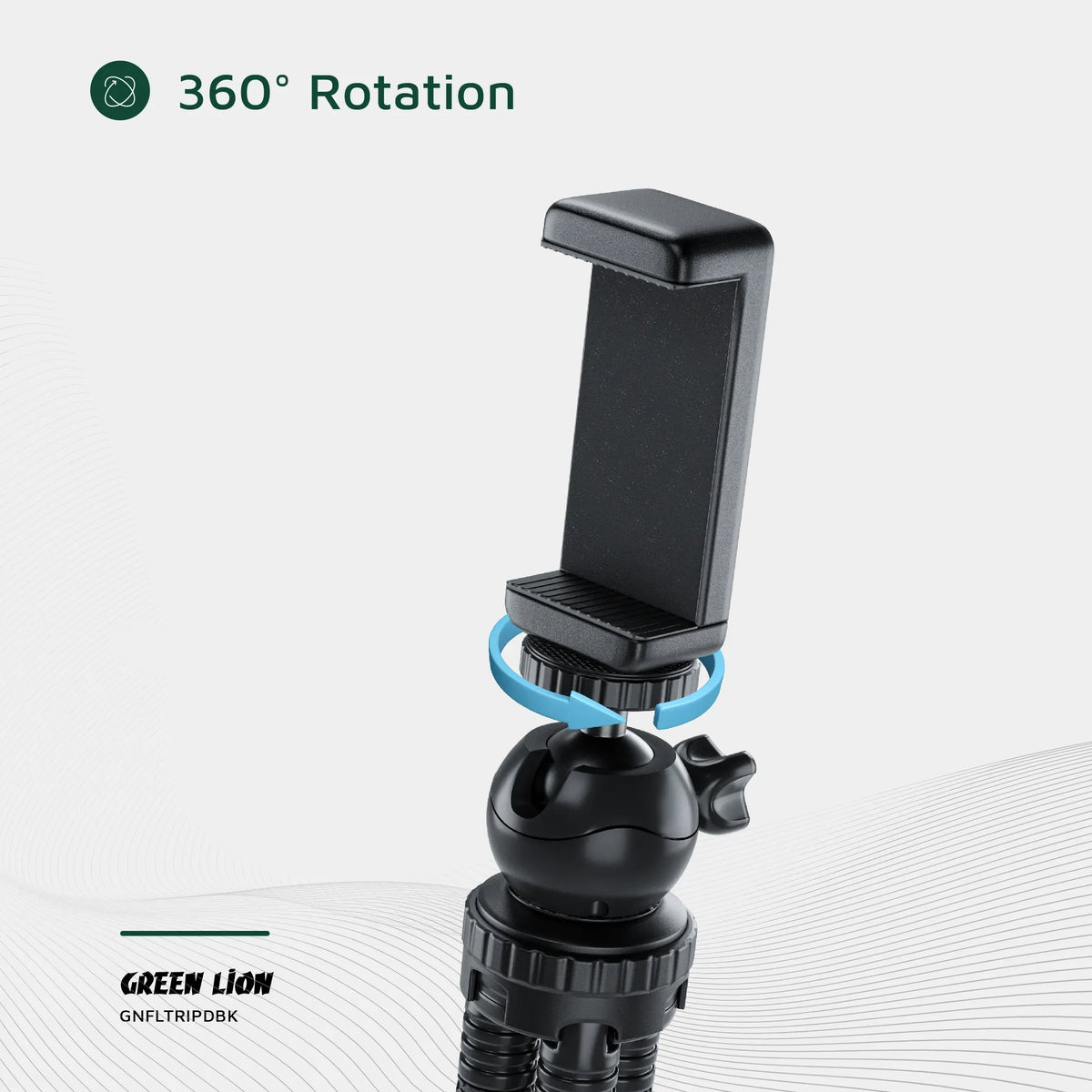 Green Lion Flexible Tripod with Foam Grips Black – image 6