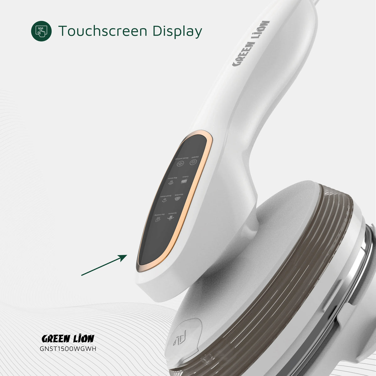 Green Lion Steam Glide Garment Steamer 1500w White – image 11