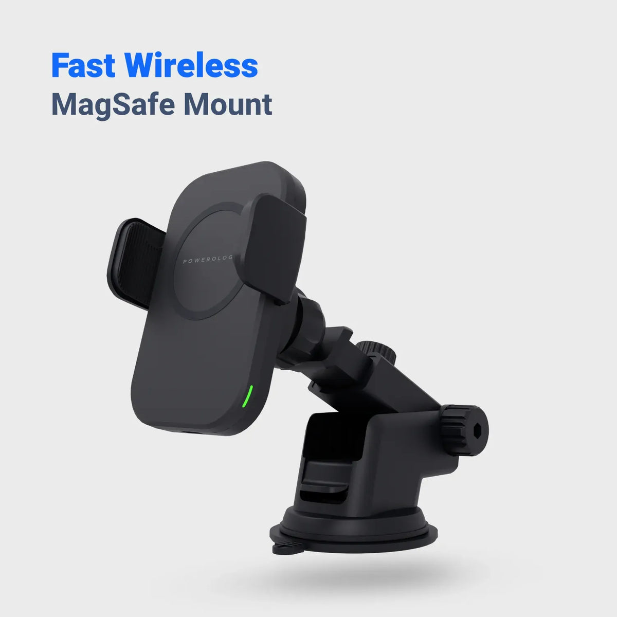 Powerology Fast Wireless MagSafe Mount Holder 15w Black – image 10
