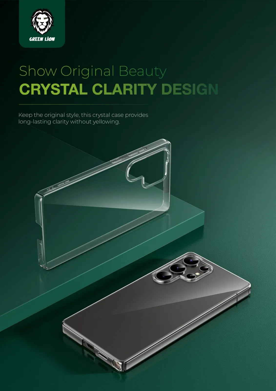 Green Lion Delgado Pc Case for S25 Ultra Clear – image 8