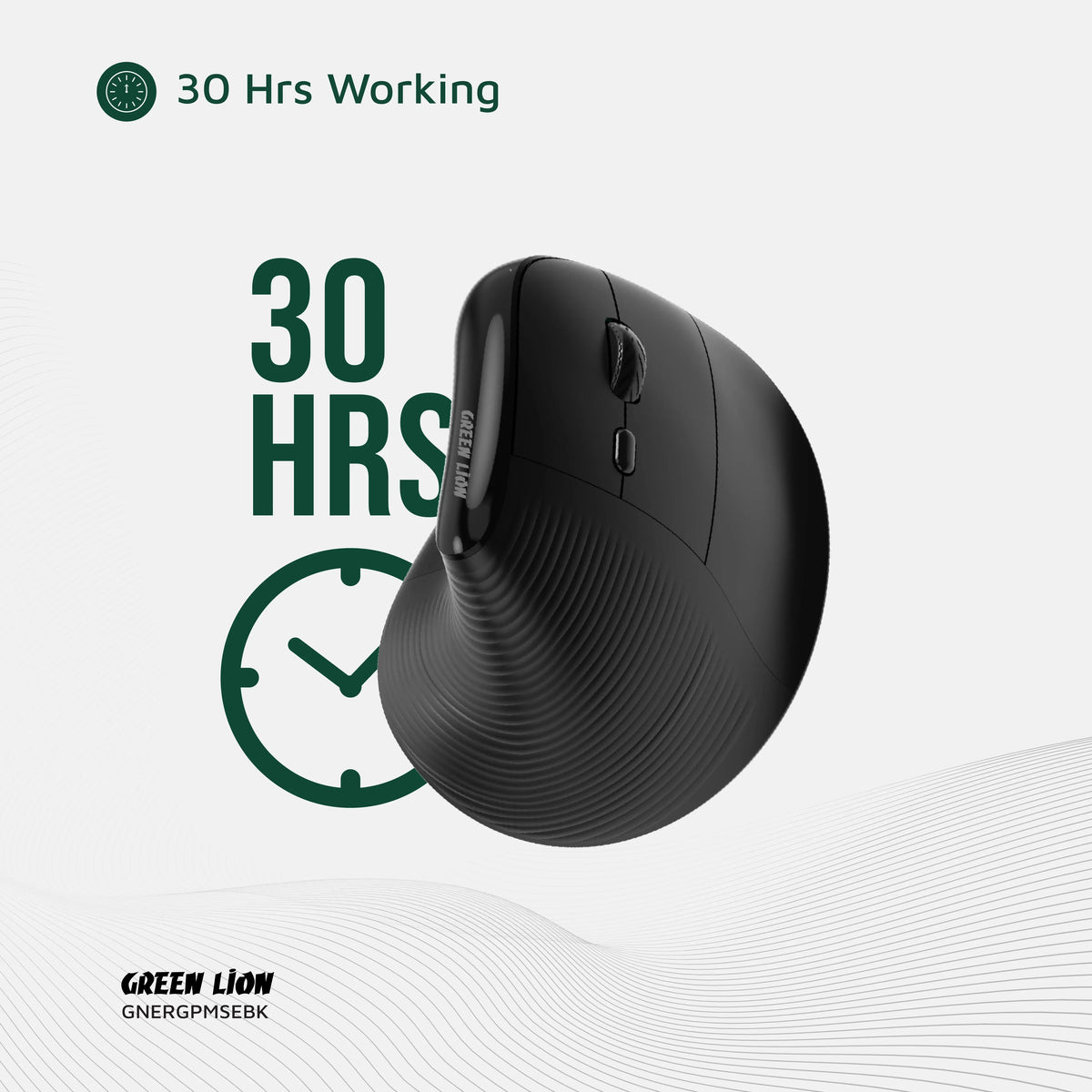 Green Lion Ergo Grip Vertical Mouse Black – image 20