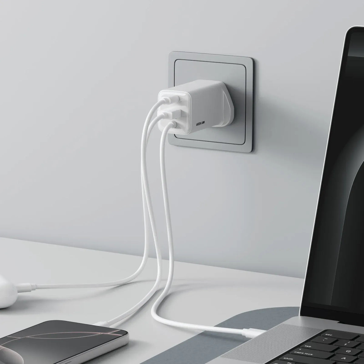 Green Lion Bridge Charge Integrated Adapter White – image 2