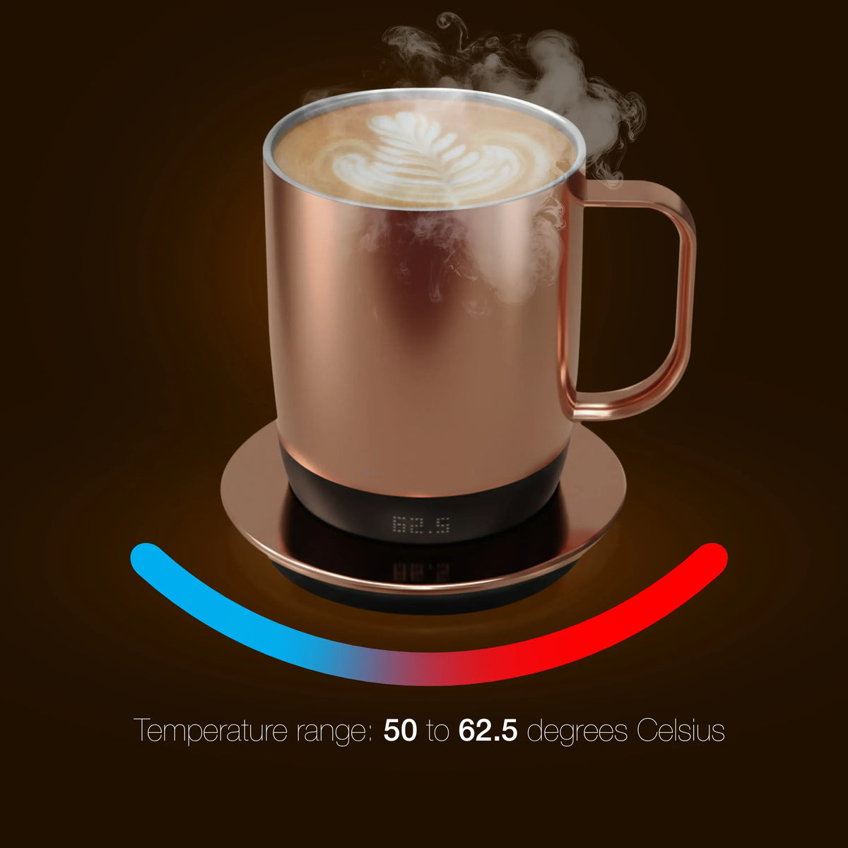 Lepresso Aurelio Ceramic Mug with Temperature Control Base - RoseGold – image 7