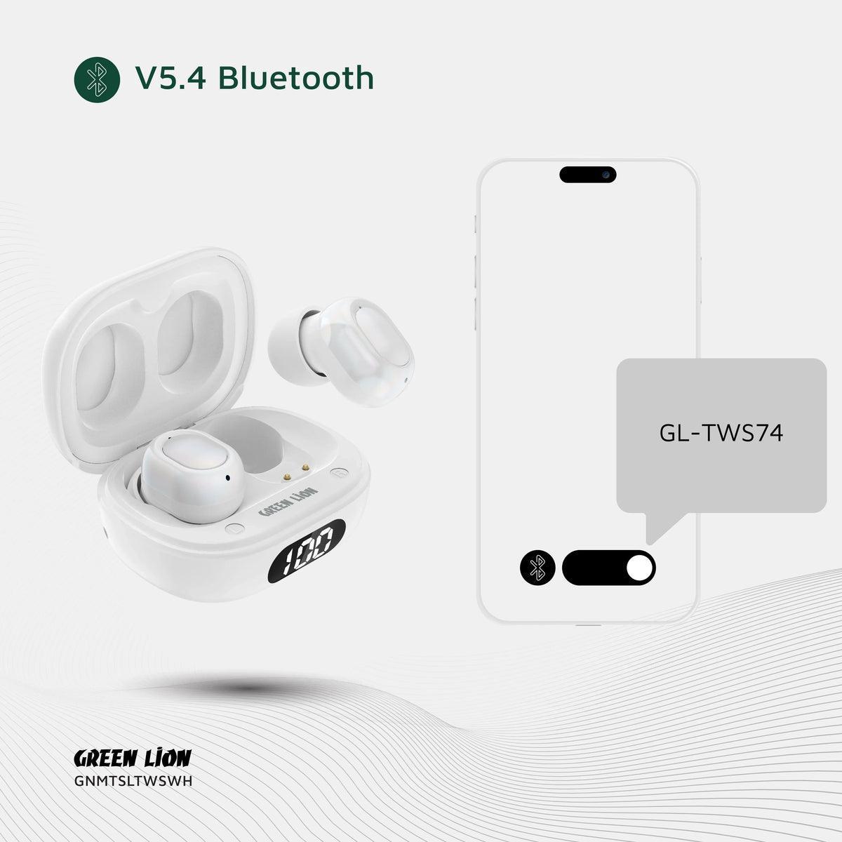Green Lion Mittersill True Wireless Earbuds - White – image 14