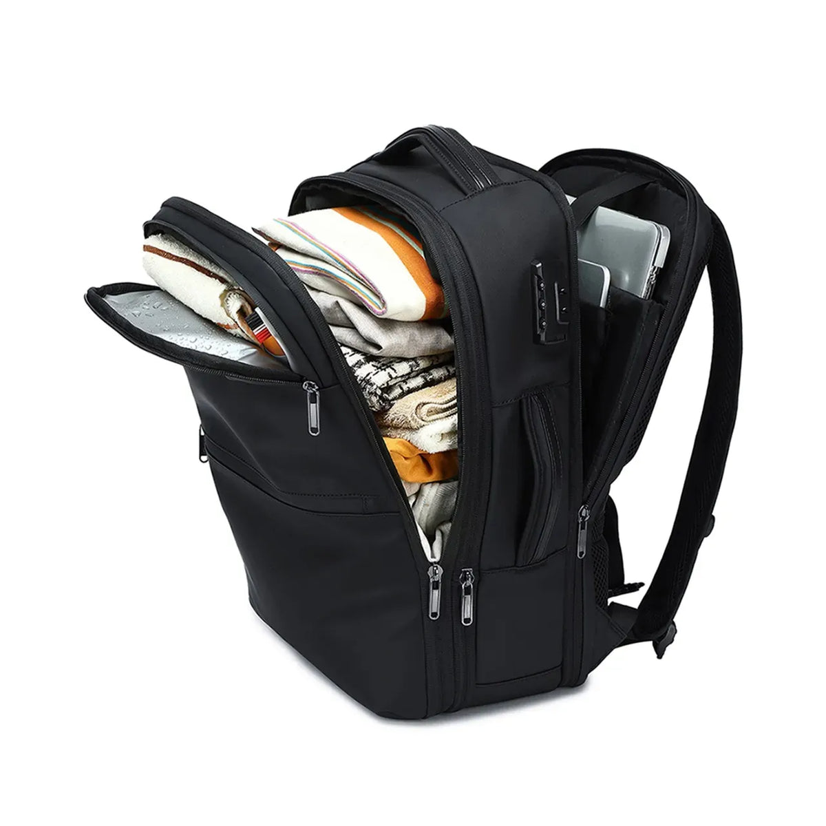 Green Lion Chelsea Travel Backpack Black – image 3