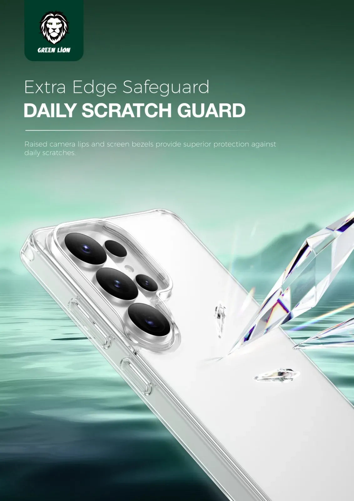 Green Lion Crystal Clear Case – image 5