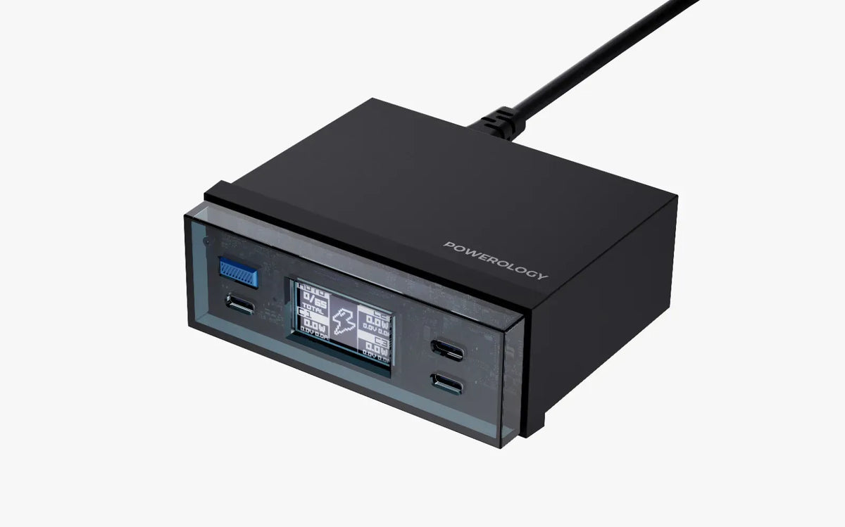 Powerology Power Hub Desktop Charging Station Black – image 2