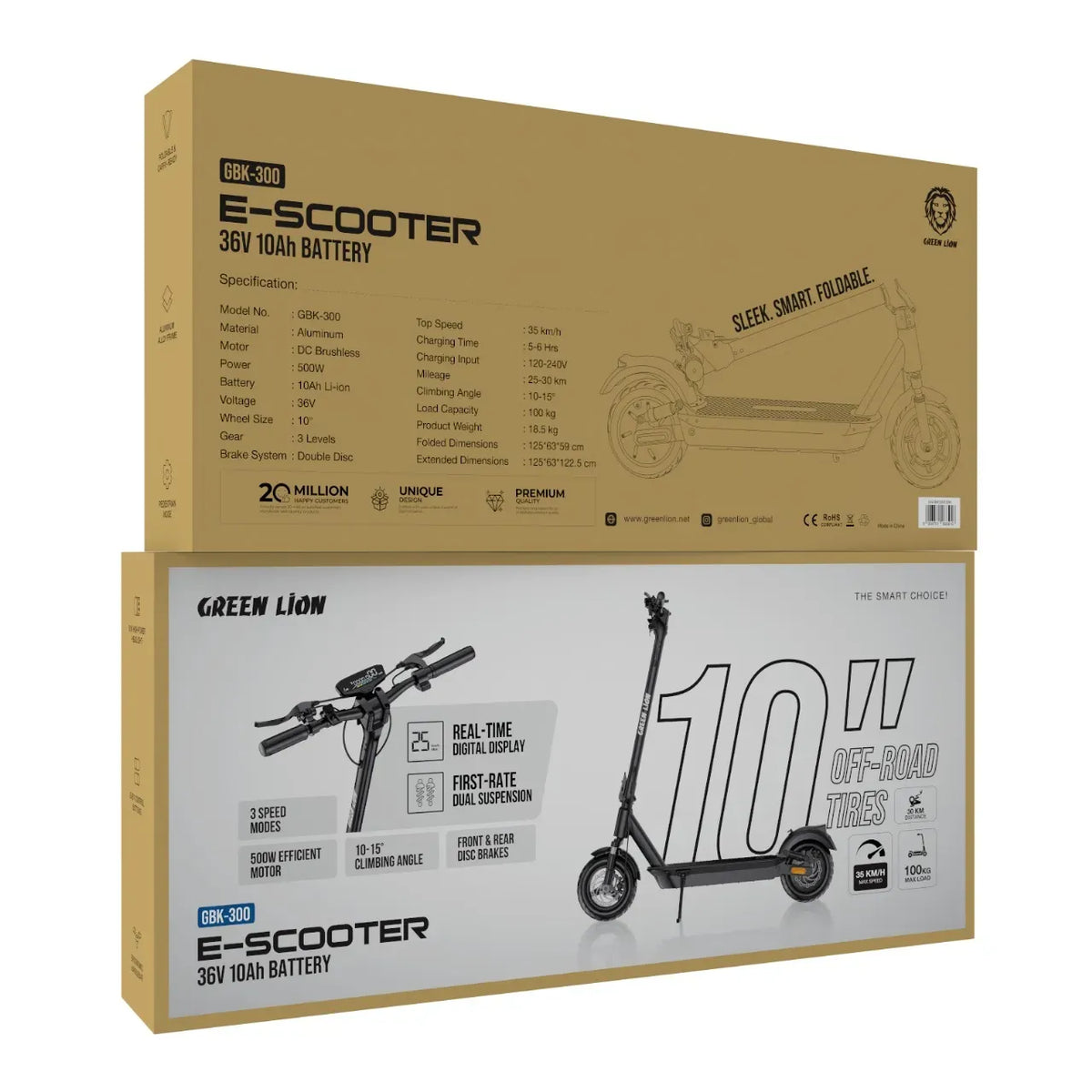 Green Lion GBK-300 E-Scooter - Black – image 5