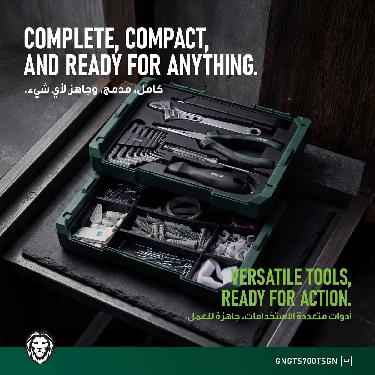 Green Lion Gts 700 Tool Kit Set Green – image 4