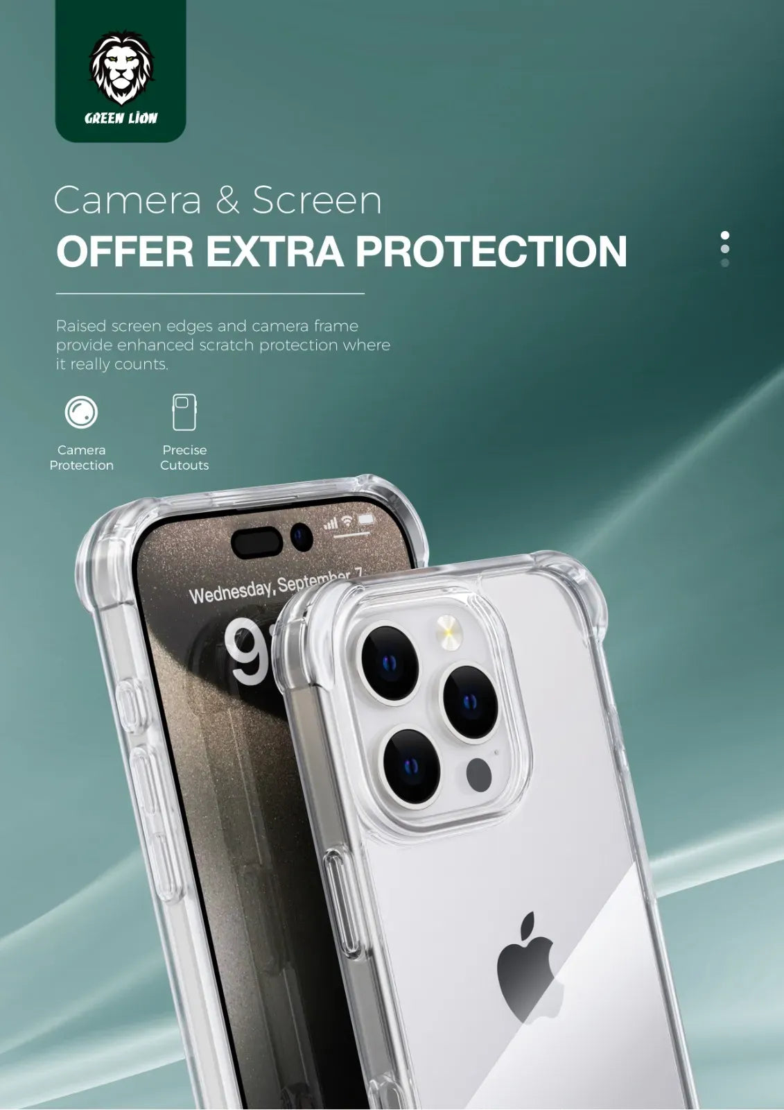 Green Lion Anti-Shock Case - Clear – image 6