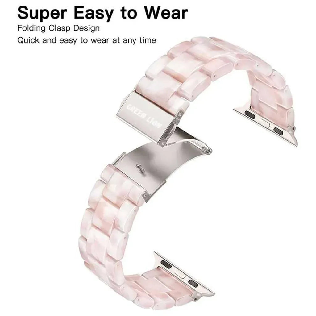 Green Lion Marble Strap For i Watch - Pink – image 4