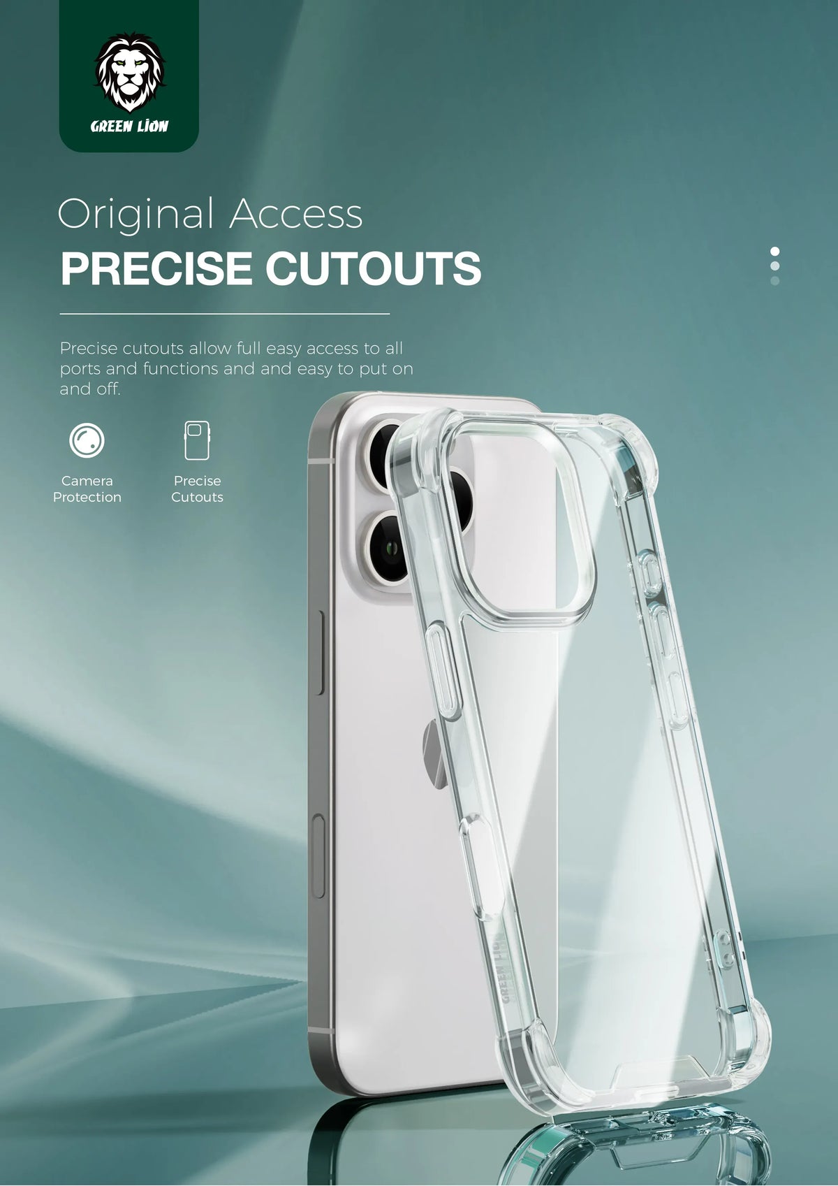 Green Lion Anti-Shock Case - Clear – image 5