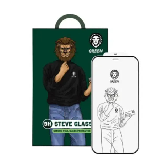 Green Lion 9 HSteve HD Screen Protector - Black Edge/Clear – image 8