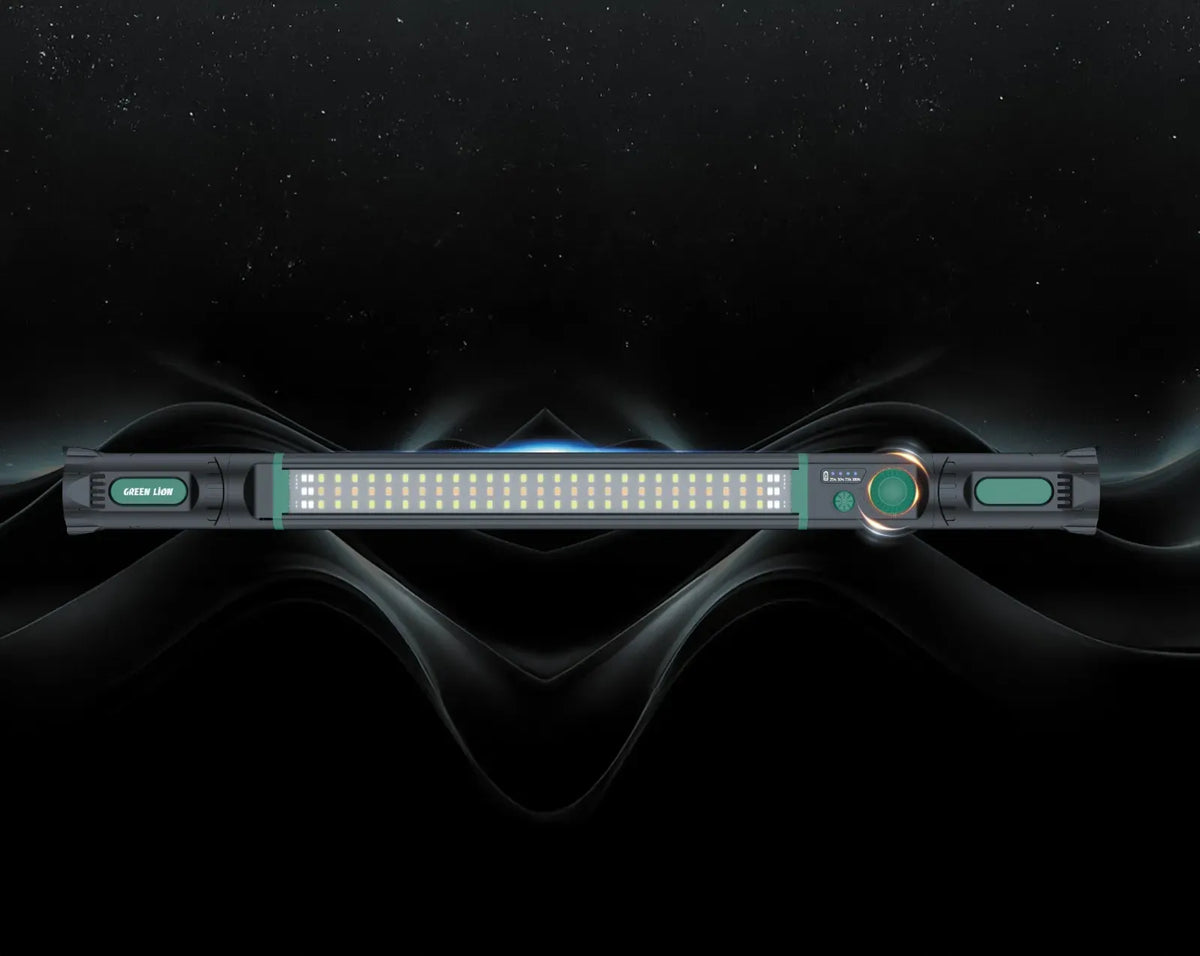 Green Lion Light Beam Magnetic Work Light Black – image 2