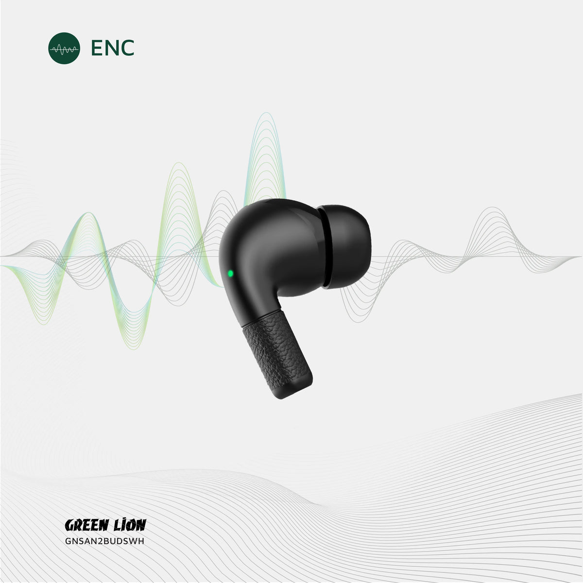 Green Lion Santorini 2-True Wireless Earbuds TWS - Black – image 10