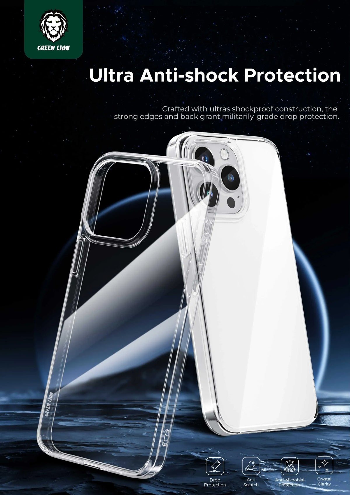 Green Lion Crystal Clear Case – image 10