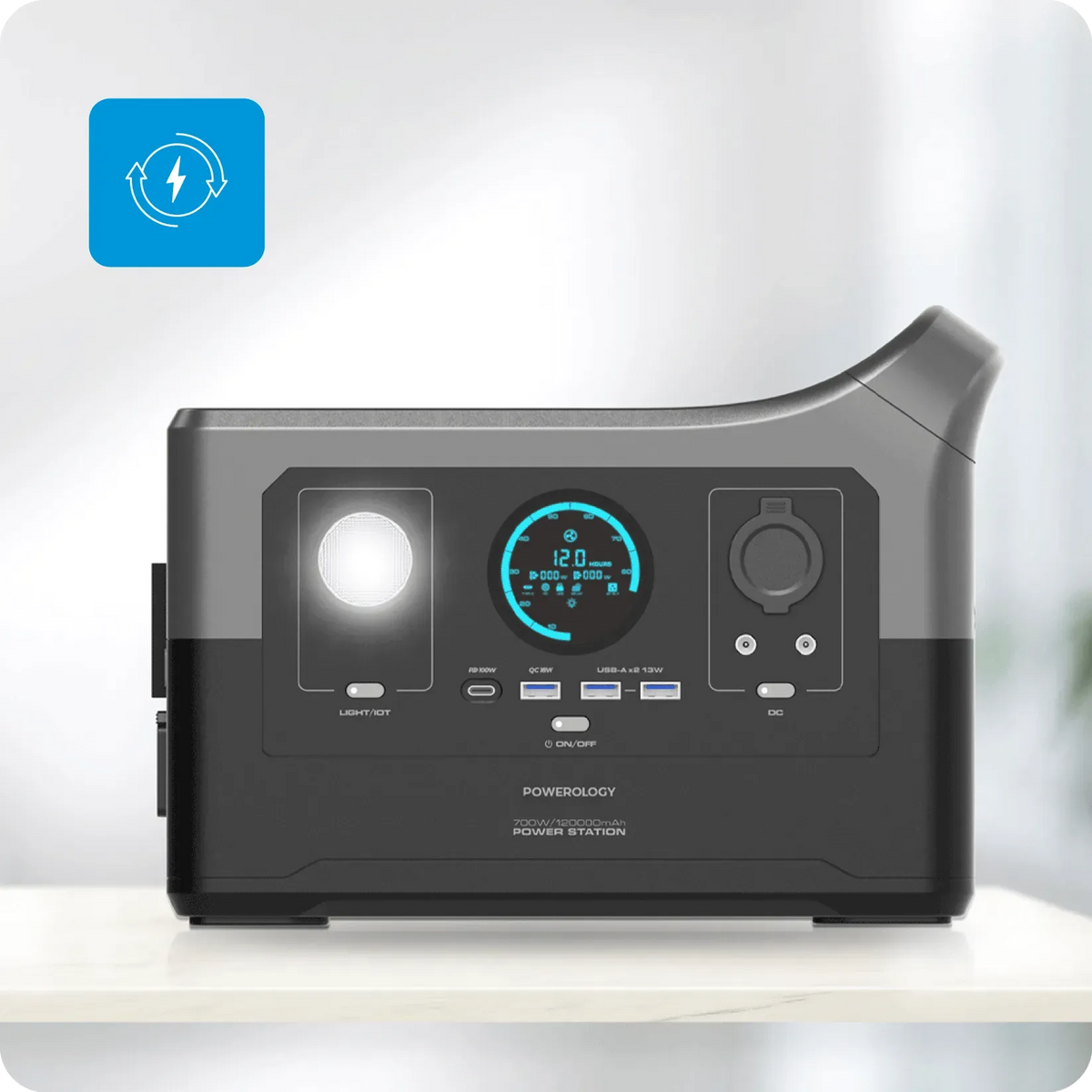 Bk Powerology Portable Power Generator Fast Charging with App 120000mAh 700w – image 5