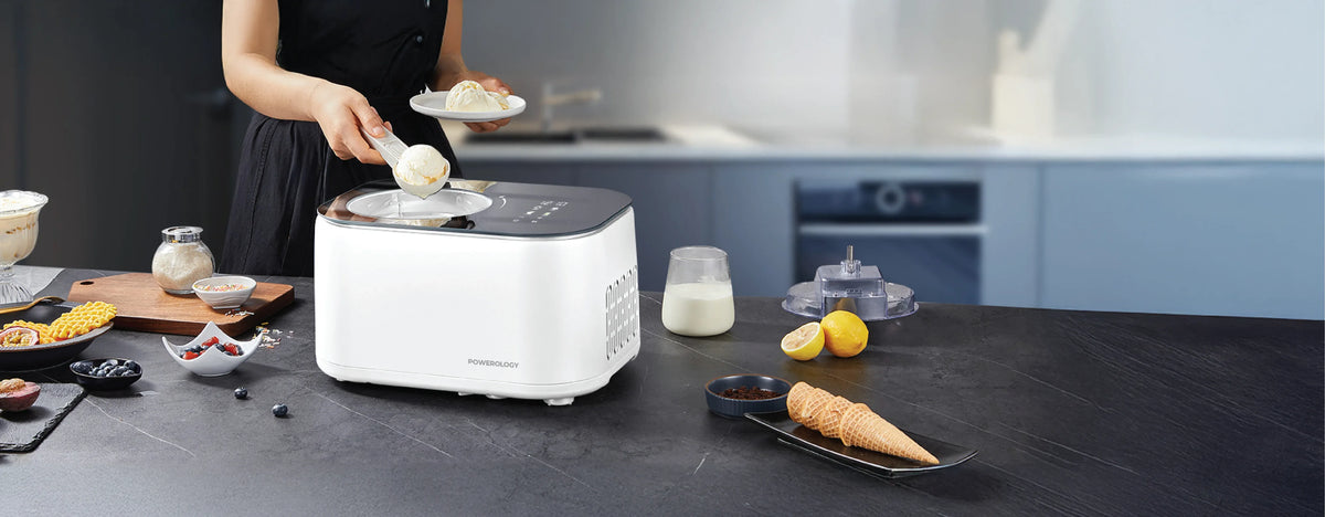 Powerology Ice Cream Frozen Yogurt Machine White – image 1