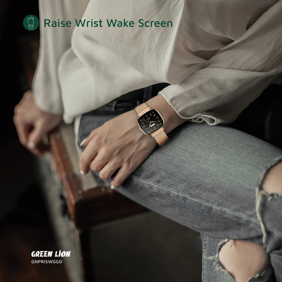 Green Lion Princess Smart Watch - GlossyGold – image 11