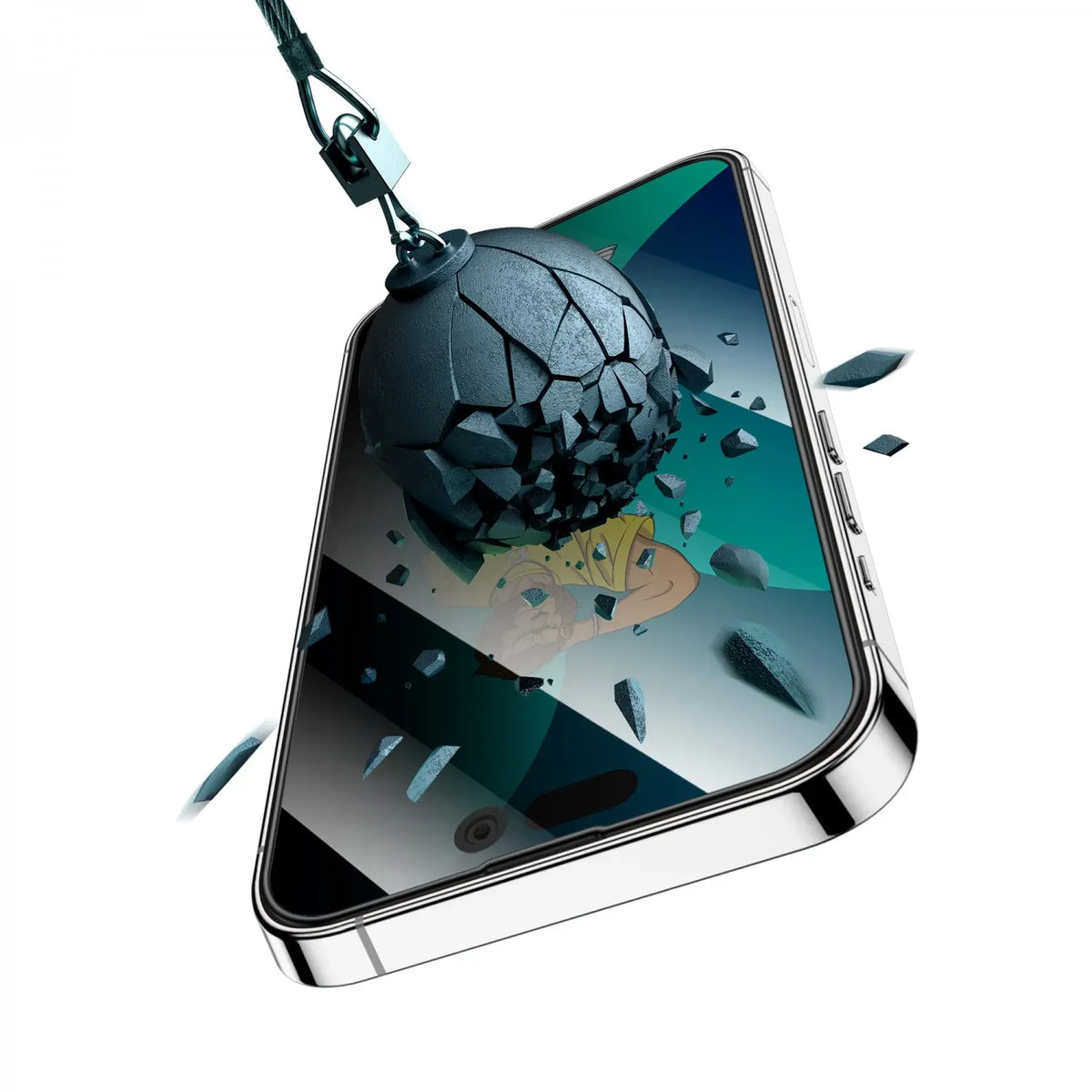 Green Lion 3 DSilicone Plus Screen Protector - Black Edge/Privacy – image 5