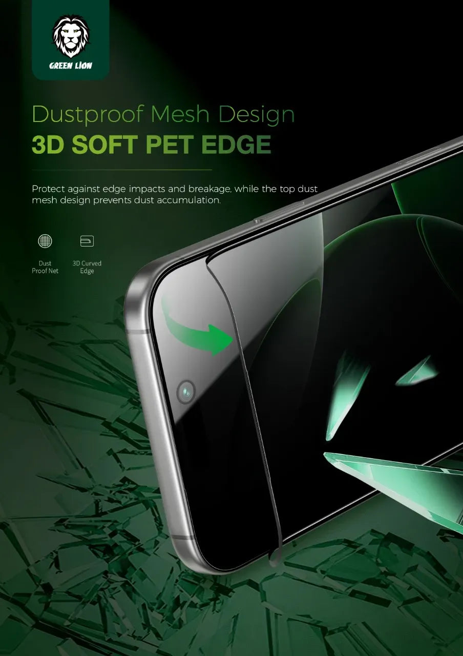 Green Lion Diego Pet Privacy Screen Protector - Black Edge/Privacy