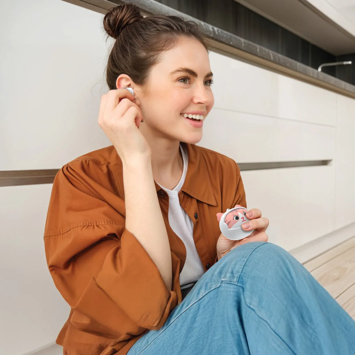 Green Lion Kitty Beats True Wireless Earbuds White – image 4