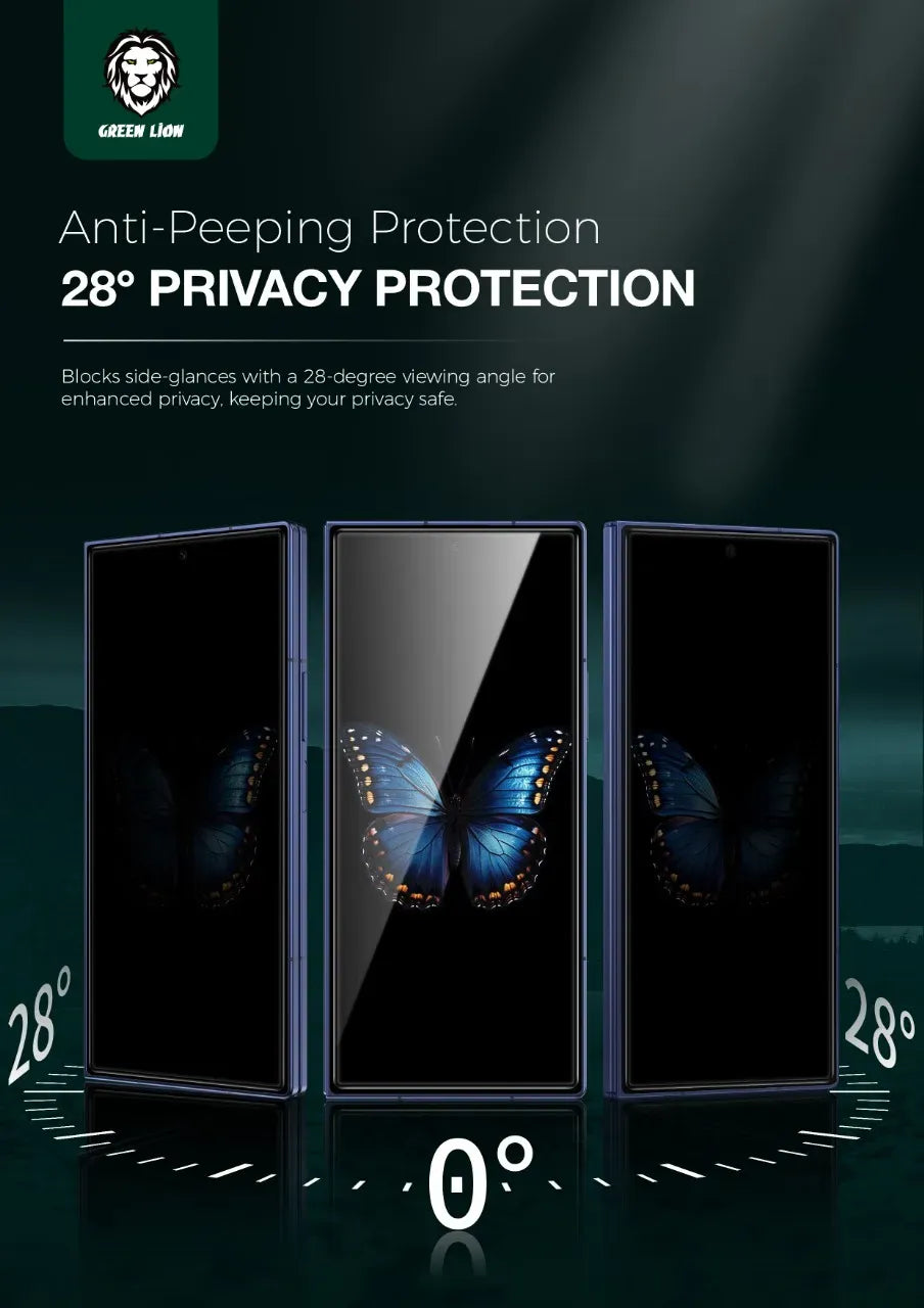 Green Lion Fold Protection Pack with Front Glass Inside Soft Film for Z Fold 7 Black – image 8
