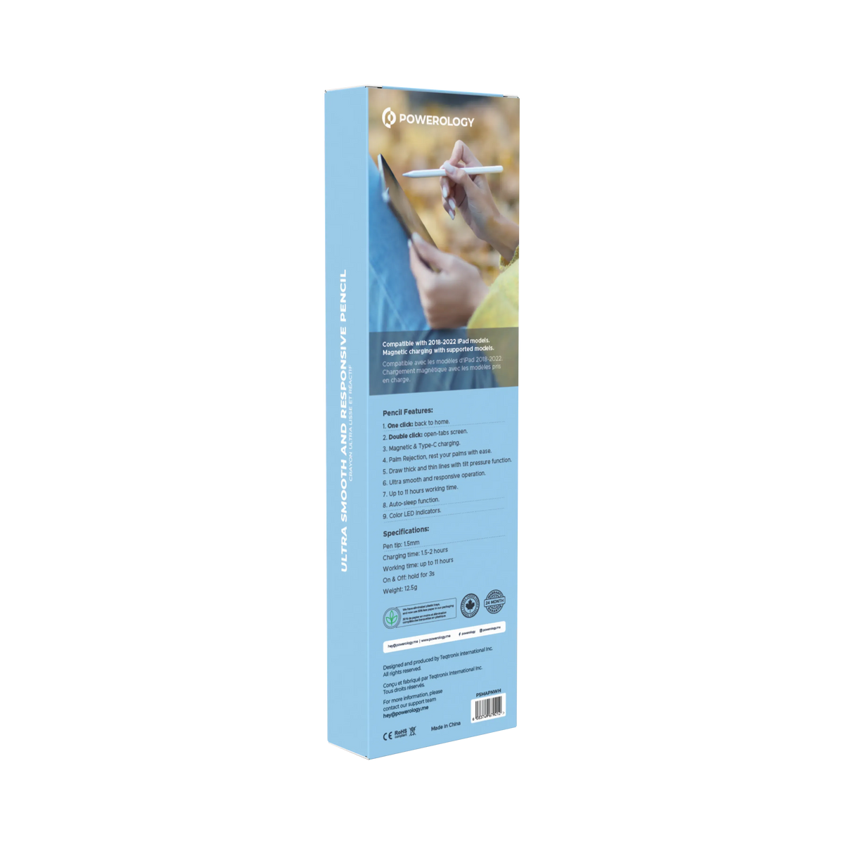 Powerology Pencil Pro(2018-2022 i Pad Models) - White – image 3