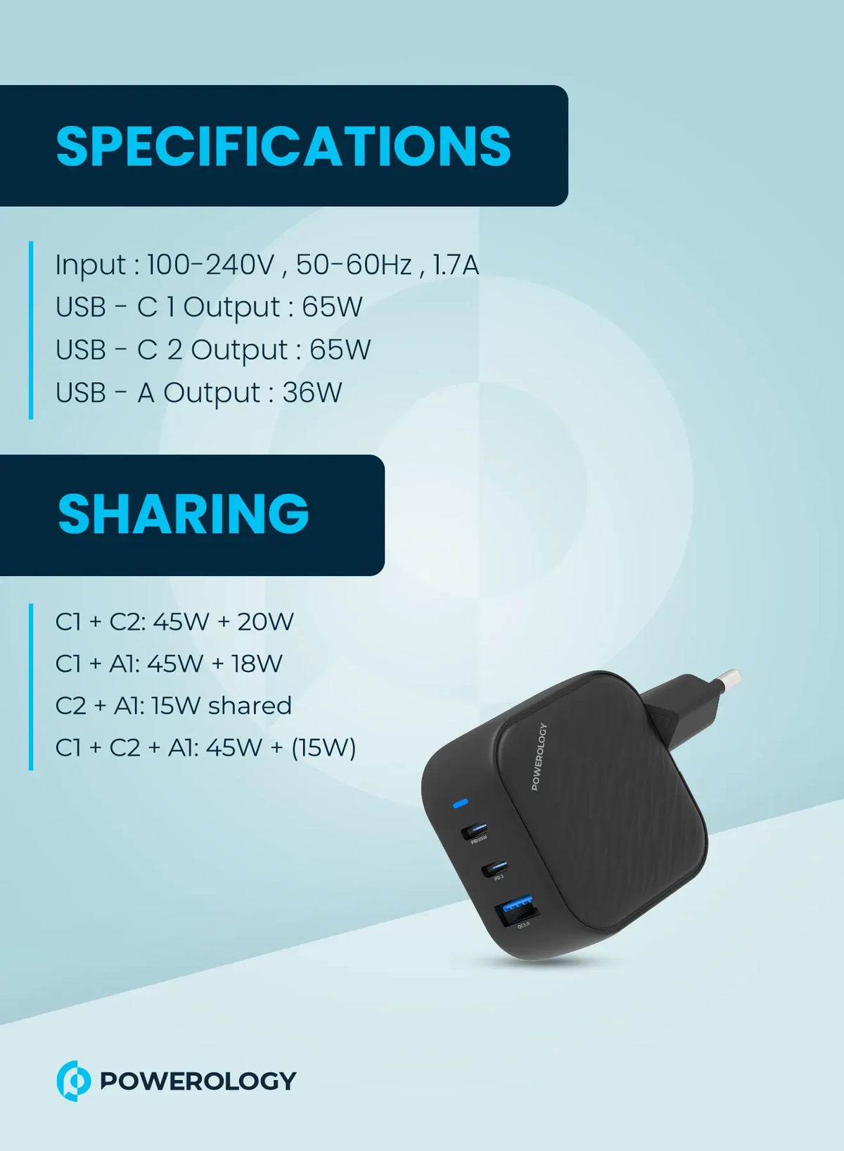 Powerology Gan Ultimate Eu Dual PD Charger – image 9