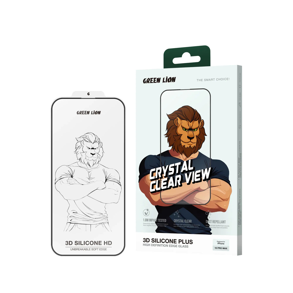 Green Lion 3 DSilicone Plus Screen Protector - Clear – image 3