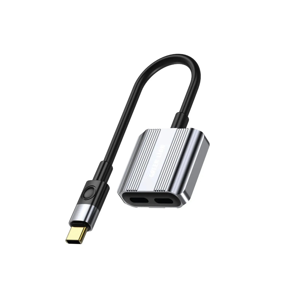 Green Lion 2 in 1 Splitter Adapter Type C to Dual Type C Gray – image 2