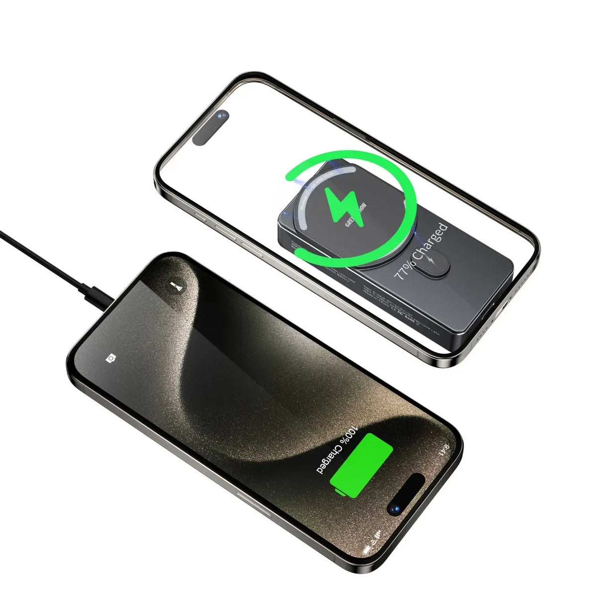 Green Lion 5000 m Ah Milton Power Bank - Black – image 8