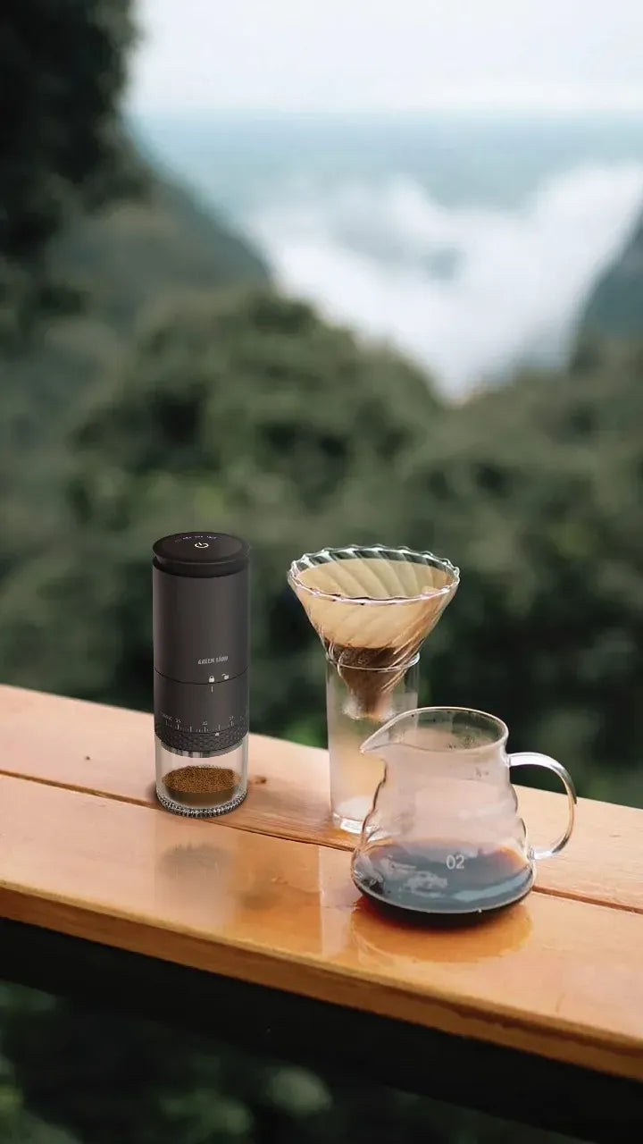 Green Lion Grind Pro Coffee Grinder Rechargeable Black – image 3
