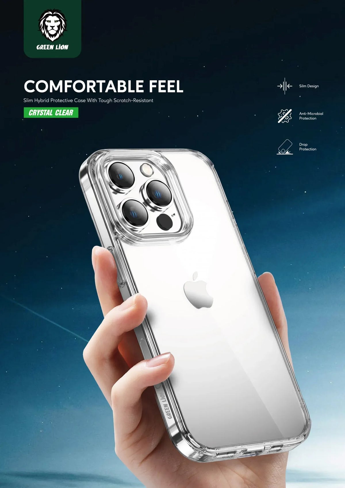 Green Lion Crystal Clear Case – image 7