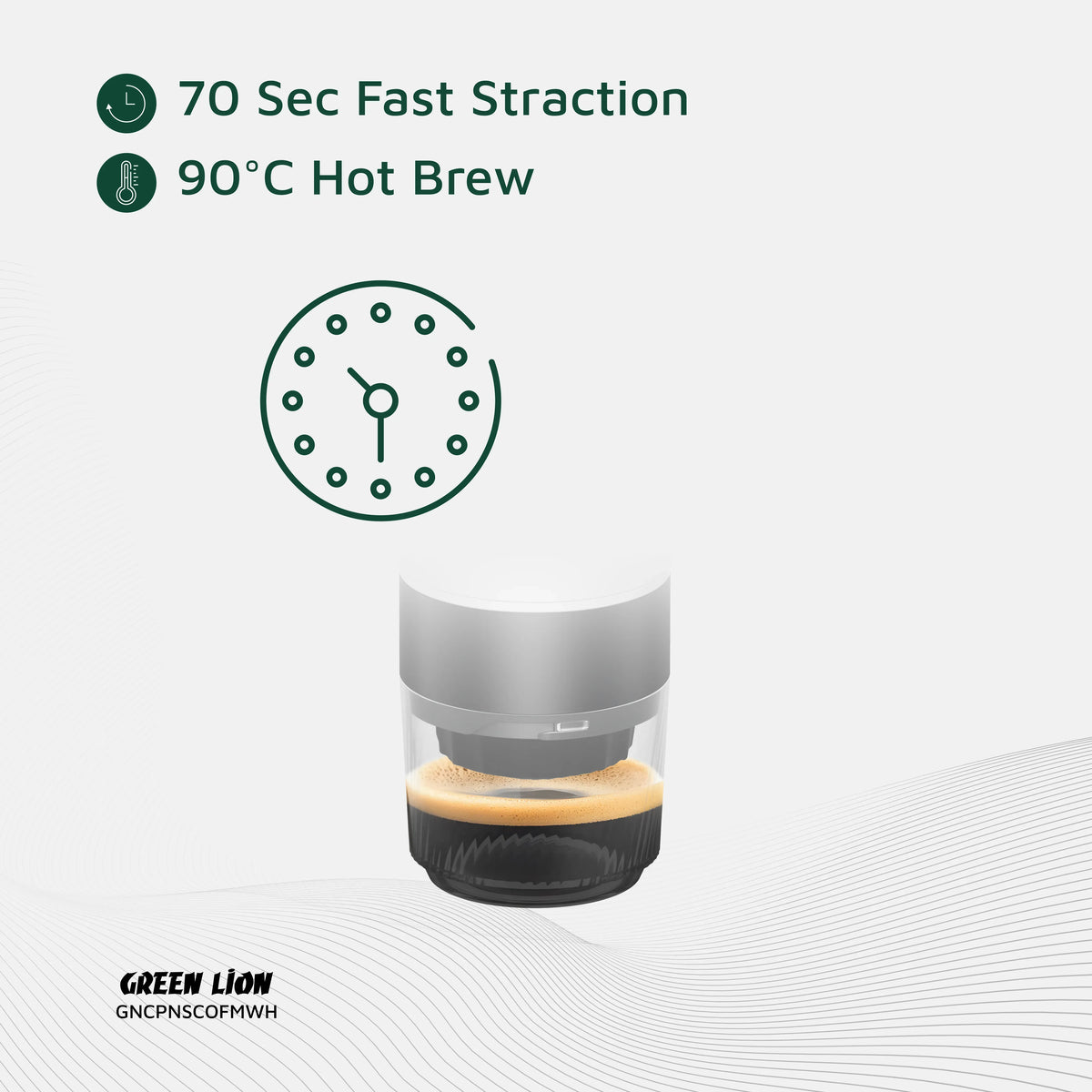 Green Lion Campinas Portable Coffee Maker 80 m L - White – image 9