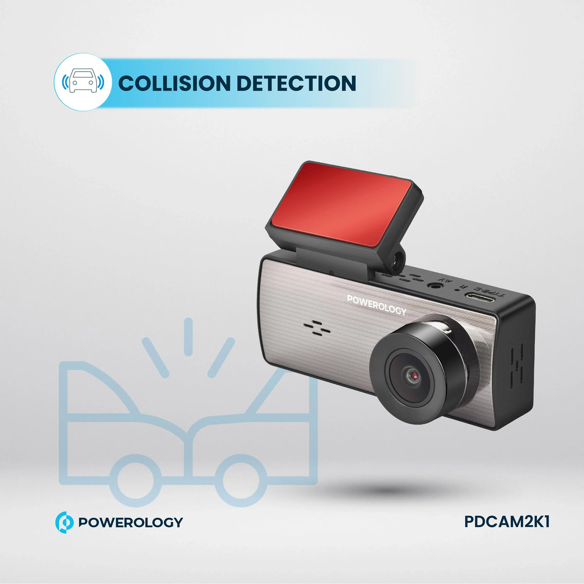 Powerology Dual Recording Dash Camera Black – image 12