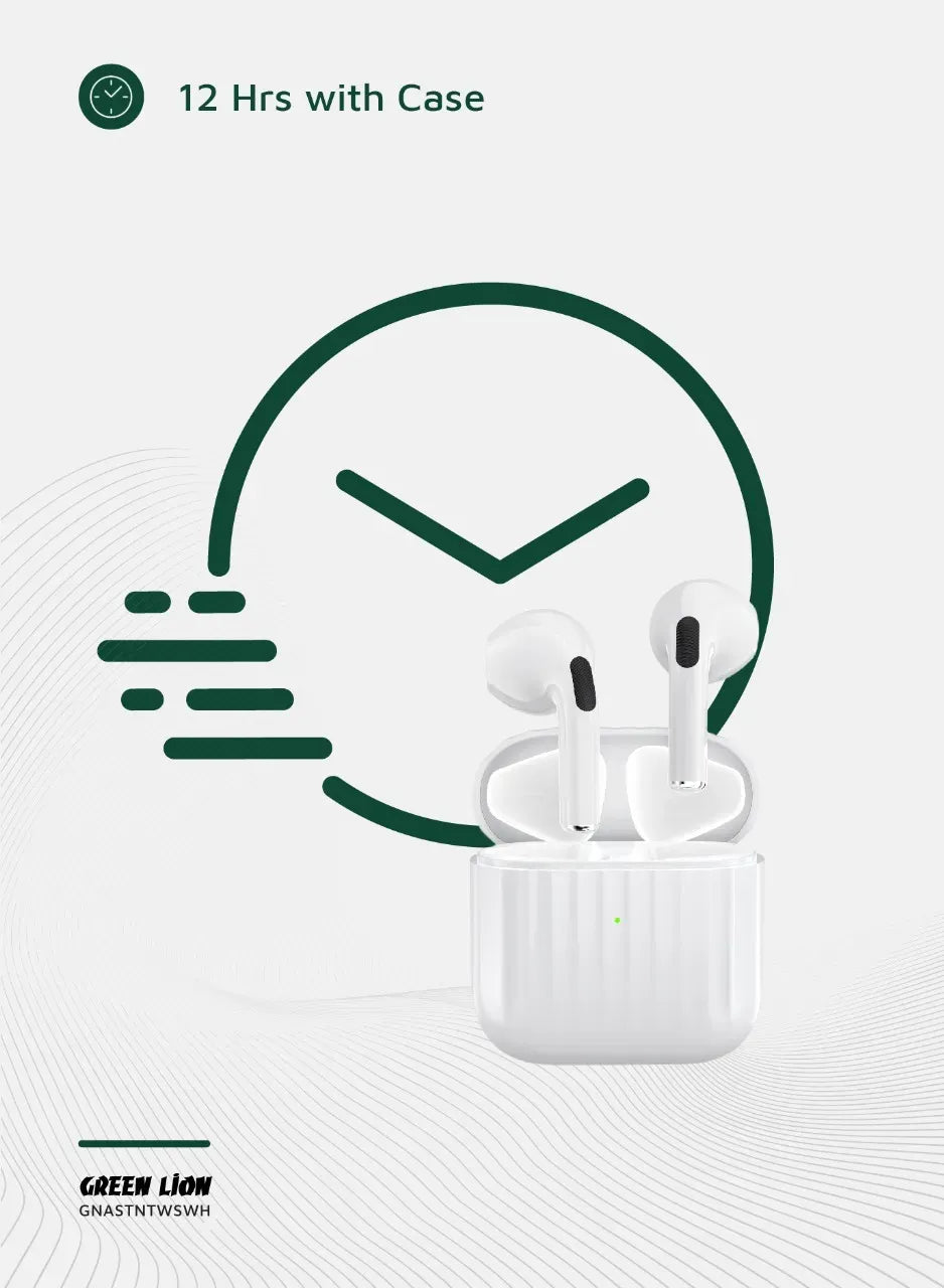 Green Lion Austin True Wireless Earbuds - White – image 8